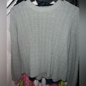 Women’s Light Blue Fall/Winter Knitted Sweater